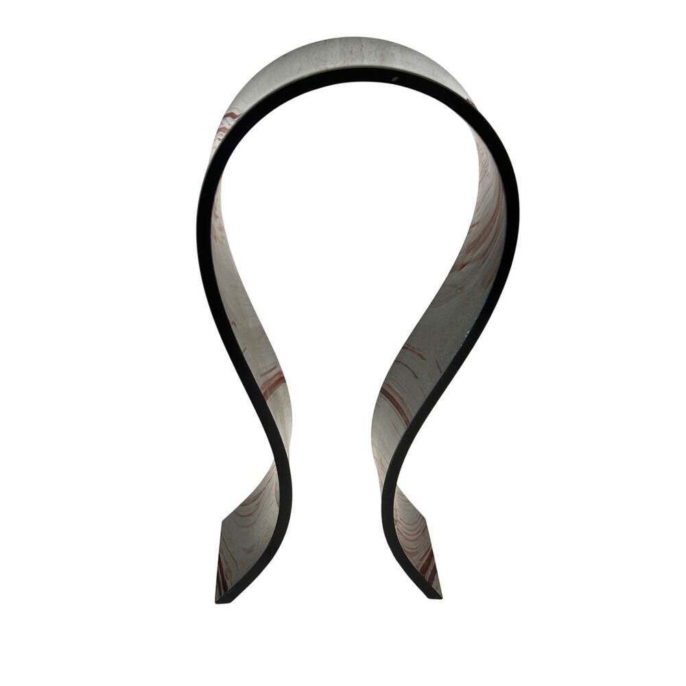 Black Acrylic Curved Omega Headphone Stand Gaming Headset Display Mount Holder